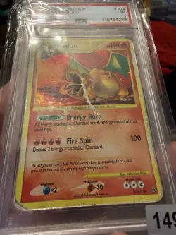 CHARIZARD LV. 76 POKEMON #103 2008 STROMFRONT HOLO ENGLISH PSA 1 - Image 2