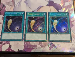 Cosmic Cyclone Playset - MP17-EN105 Secret Rare 1st Edition YuGiOh Card - Image 1