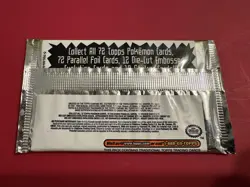 Topps Pokemon THE FIRST MOVIE Booster Pack 9 Cards Foil Black Logo New & Sealed - Image 5