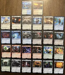 Final Fantasy Magic The Gathering 26 Card Lot C & Land - Image 1