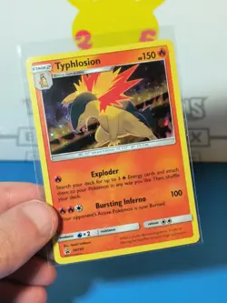 Typhlosion SM185 Cosmos Holo Black Star Promo Foil Pokemon Card 185 night - Image 1