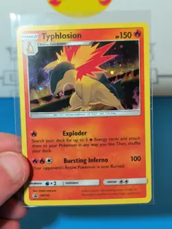 Typhlosion SM185 Cosmos Holo Black Star Promo Foil Pokemon Card 185 night - Image 2