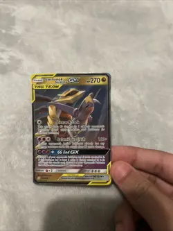 Pokemon TCG Garchomp & Giratina GX 146/236 Sm-Unified Minds Holo Card - Image 1