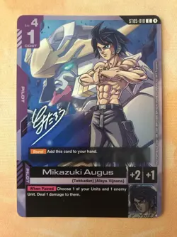 Mikazuki Augus [Signature] (Event Promo) - Gundam Card Game - Image 1
