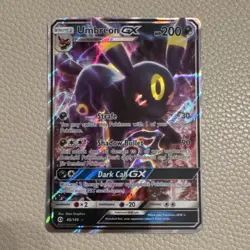 Pokemon Umbreon GX Ultra Rare Holo SM Base Set Card 80/149 English - Image 1