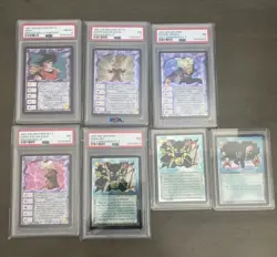 Dragonball Z Ani Mayhem Card Lot 1997 - 5 PSA SLABS + 1 promo + 1 Holo Foil - Image 1