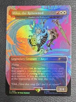 Miku, the Renowned - Feather, the Redeemed NM FOIL English Magic MTG Secret Lair - Image 1