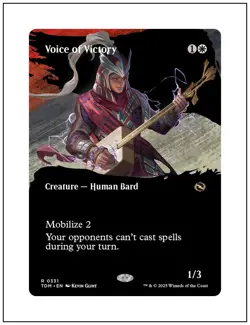 1x Voice of Victory, Borderless Art, Magic MTG NM - Image 1
