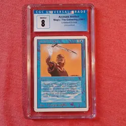 Magic The Gathering MTG Unlimited: Aimate Artifact - CGC 8 PSA BGS NM Mint - Image 1