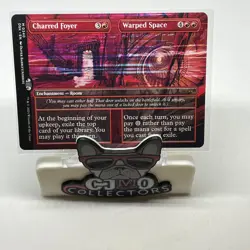 Charred Foyer // Warped Space (Borderless) MTG Duskmourn: House of Horror 340 M - Image 1