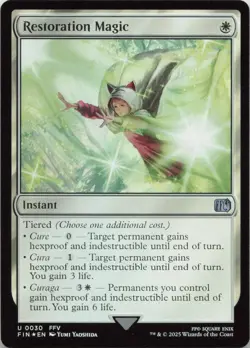 Restoration Magic - FOIL - U FINAL FANTASY 30 - MTG - Image 1