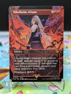 MTG Final Fantasy- Nibelheim Aflame 339 Borderless Regular - Image 1