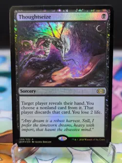 MTG Double Masters- Thoughtseize 109 Foil - Image 1