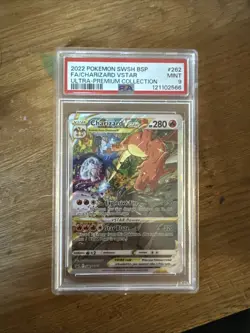 2022 | Pokemon Black Star Promo | Charizard V Star UPC | SWSH 262 | PSA 9 - Image 1