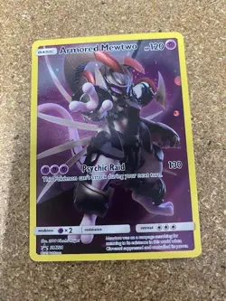 Full Art Armored Mewtwo HOLO Promo SM228 Pokemon Collector's Chest 2019 LP - Image 1