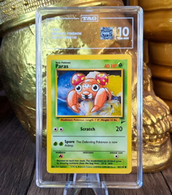 2000 WOTC POKEMON CARD BASE SET PARAS - TAG - GEM MINT 10 - Image 1