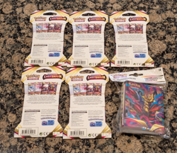 6x Pokemon Lost Origin Booster Packs (5 Sleeved and 1 portfolio pack) - Image 2