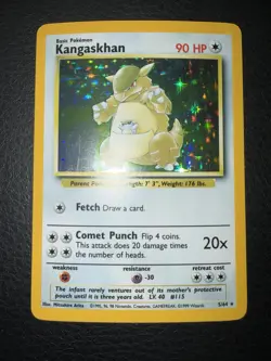 Pokemon TCG - KANGASKHAN - NO SET SYMBOL - 21/64 - HOLO RARE - JUNGLE - Image 1