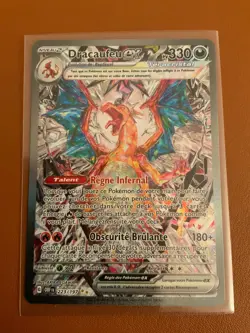 Carte Pokemon Dracaufeu EX Teracristal 223/197 - Flammes Obsidiennes NM - Image 1