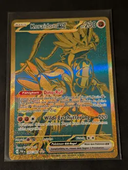 Pokemon Karte NM Koreidon ex PAF 245/091 Deutsch Boosterfrisch + Toploader - Image 1
