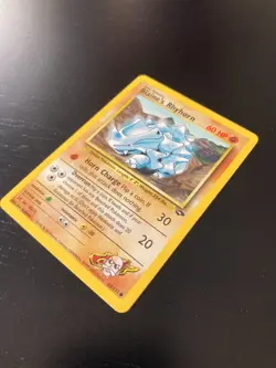 Pokemon Gym Challenge Non-Holo Blaine's Rhyhorn 65/132 Excellent Condition - Image 2