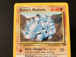 Pokemon Gym Challenge Non-Holo Blaine's Rhyhorn 65/132 Excellent Condition - Image 3
