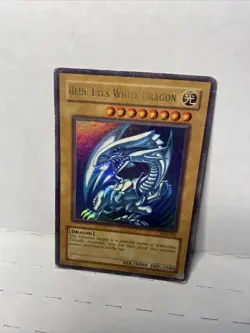 Yu-Gi-Oh Blue-Eyes White Dragon Light Card Rare SDK-001 CGBZ1-B￼ Fair condition - Image 1
