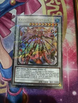 Crystron Phoenix (Quarter Century Secret Rare) RA04-EN058 Yugioh! Stampede Nm - Image 1