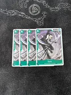 x4 One Piece TCG - Kuro - OP04-023 - NM - Playset - Image 1