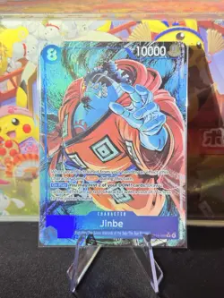 One Piece OP14-049 Jinbe SR Alt Art OP14 The Azure's Seven English NM - Image 1