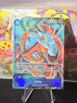 One Piece OP14-049 Jinbe SR Alt Art OP14 The Azure's Seven English Near Mint #1 - Image 1