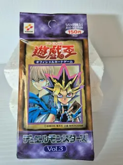 Yu Gi Oh! Duel Monsters Japanese Trading Cards Pack Vol. 3 Konami Sealed New - Image 1