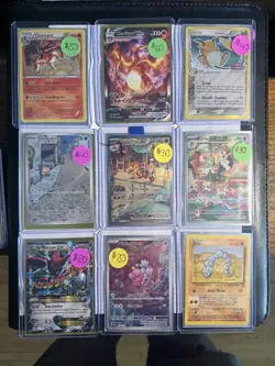 Pokemon Lot Charizards And More (pay stickers on card no attention) - Image 1