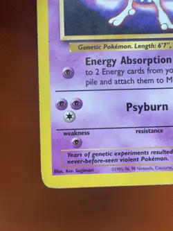 Pokemon TCG Mewtwo #3 WB Kids Presents the First Movie Card HP - Image 4