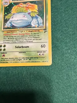 Pokemon TCG Venusaur Holo Card 18/130 Base Set 1999 - Image 4