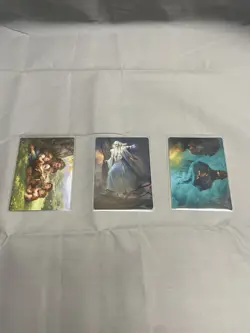 MTG Lord of the Rings Art Series Lot- Samwise 19/81, Saruman 20/81, Elrond 40/81 - Image 1