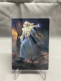 MTG Lord of the Rings Art Series Lot- Samwise 19/81, Saruman 20/81, Elrond 40/81 - Image 3