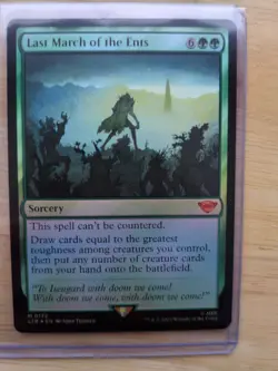 Last March of the Ents Foil 0172 - MTG - Lord of the Rings - LOTR - Magic - NM - Image 1