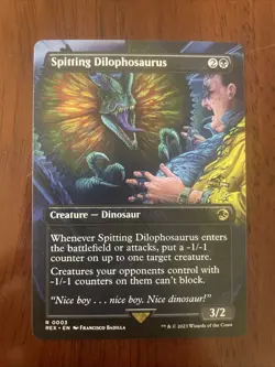 Spitting Dilophosaurus (Borderless) Universes Beyond: Jurassic World NM - Image 1