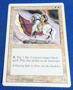 Order of the Sacred Torch, Fifth Edition, Magic the Gathering, MTG - Image 1