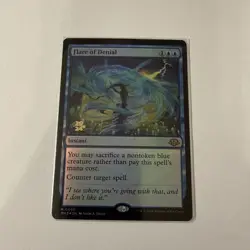 MTG Flare of Denial NM Prerelease Foil Modern Horizons 3 Rare Free Shipping - Image 1