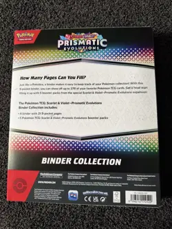 Pokemon Prismatic Evolutions SPC Acrylic Case & Prismatic Binder Collection - Image 4