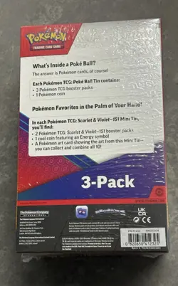 Pokemon TCG: 151 Mini Tins (2) + 1 Poke Ball - 3 Pack Sam’s Club Exclusive - Image 2