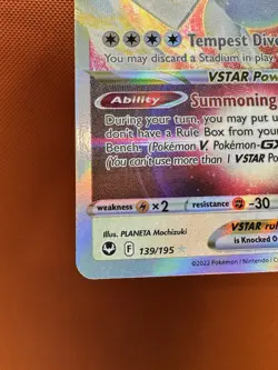 Pokemon TCG Lugia VSTAR Silver Tempest 139/195 Holo Ultra Rare NM/M - Image 4