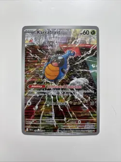 Pokemon TCG Karrablast 094/086 Illustration Rare Holo Sv: Black Bolt English NM - Image 1