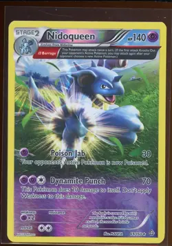 Nidoqueen Reverse Holo Rare 69/160 LP XY Primal Clash Full Art Pokemon - Image 1