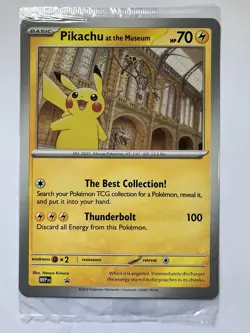 Pokemon Pikachu At The Museum Natural History Museum Jumbo Promo - Sealed - Image 1