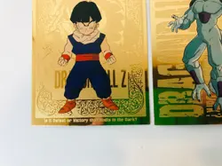 Vtg Dragon Ball Z Gold Foil Cards 1999 1998 Lot of 3 FUNimation DBZ Rare 🔥🐉 - Image 5