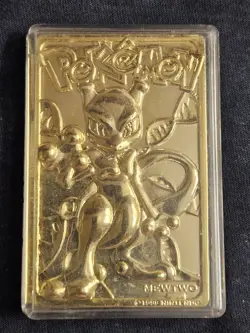 1999 MEWTWO Gold Bar Card Limited Edition Burger King Gold Plated Pokemon - Image 4