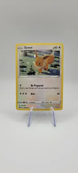 Pokemon TCG: Eevee SWSH190 Brilliant Stars 2022 Black Star Holo Promo Card NM - Image 1